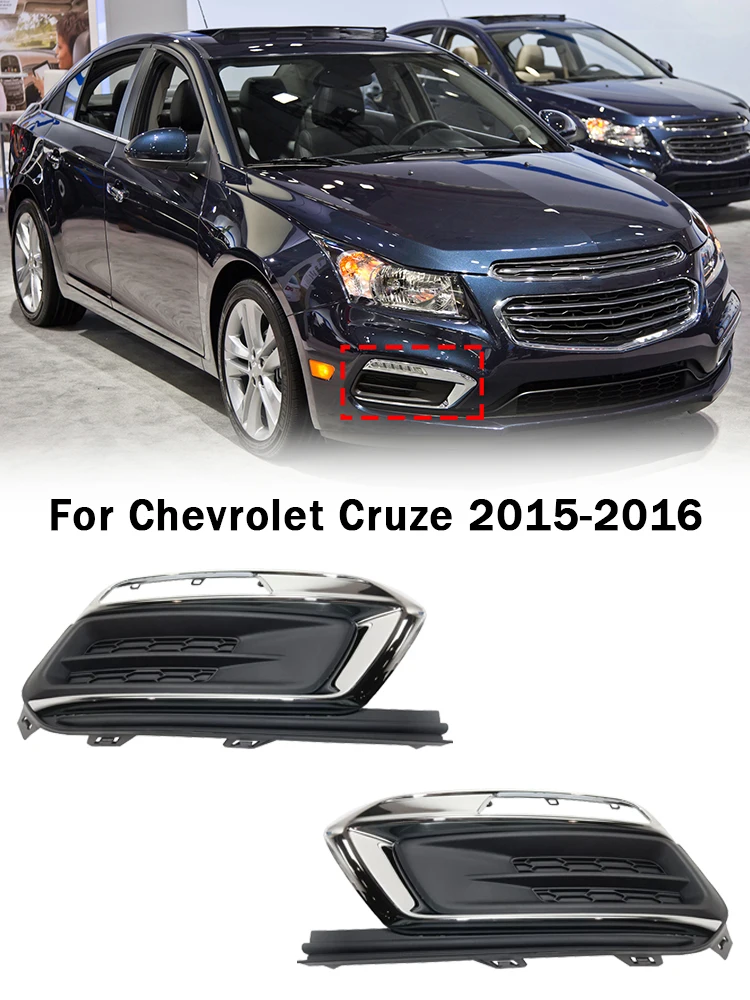 

Для Chevrolet Cruze 2015-2016 крышка противотуманной фары автомобиля противотуманная фара передний бампер ABS рамка чехлы обрезка лицевой панели отверстия