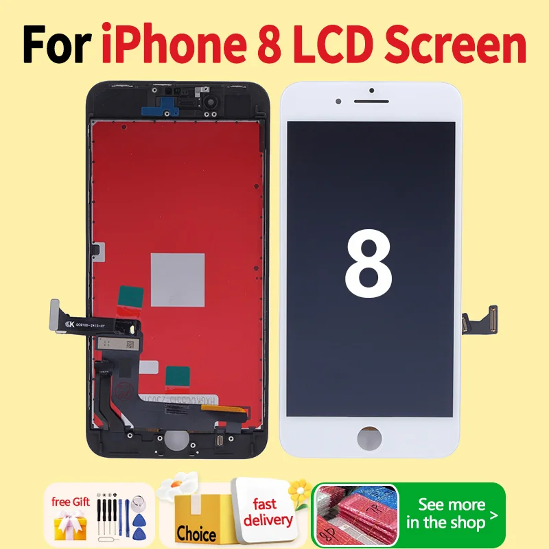 Factory Wholesale 100% Test Lcd For iPhone 8 Touch Screen Digitizer Replacement Display Lcd Screen