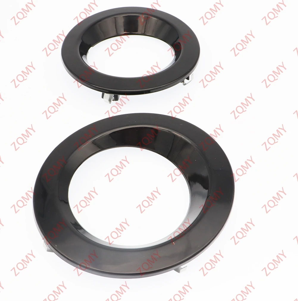1pcs For Land Rover Range Rover 2006 2007 2008 2009 Front Bumper Fog Lamp Light Bezel Cover Gloss Black ABS Auto Parts