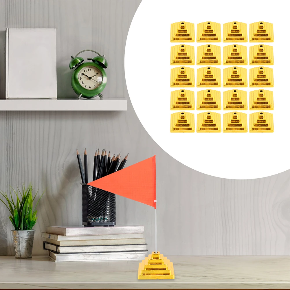 

50 pcs Mini Flag Holder For Desk Small Flags Stand Office Table Party Decoration Sturdy Simple Design Easy Use Gift Festival