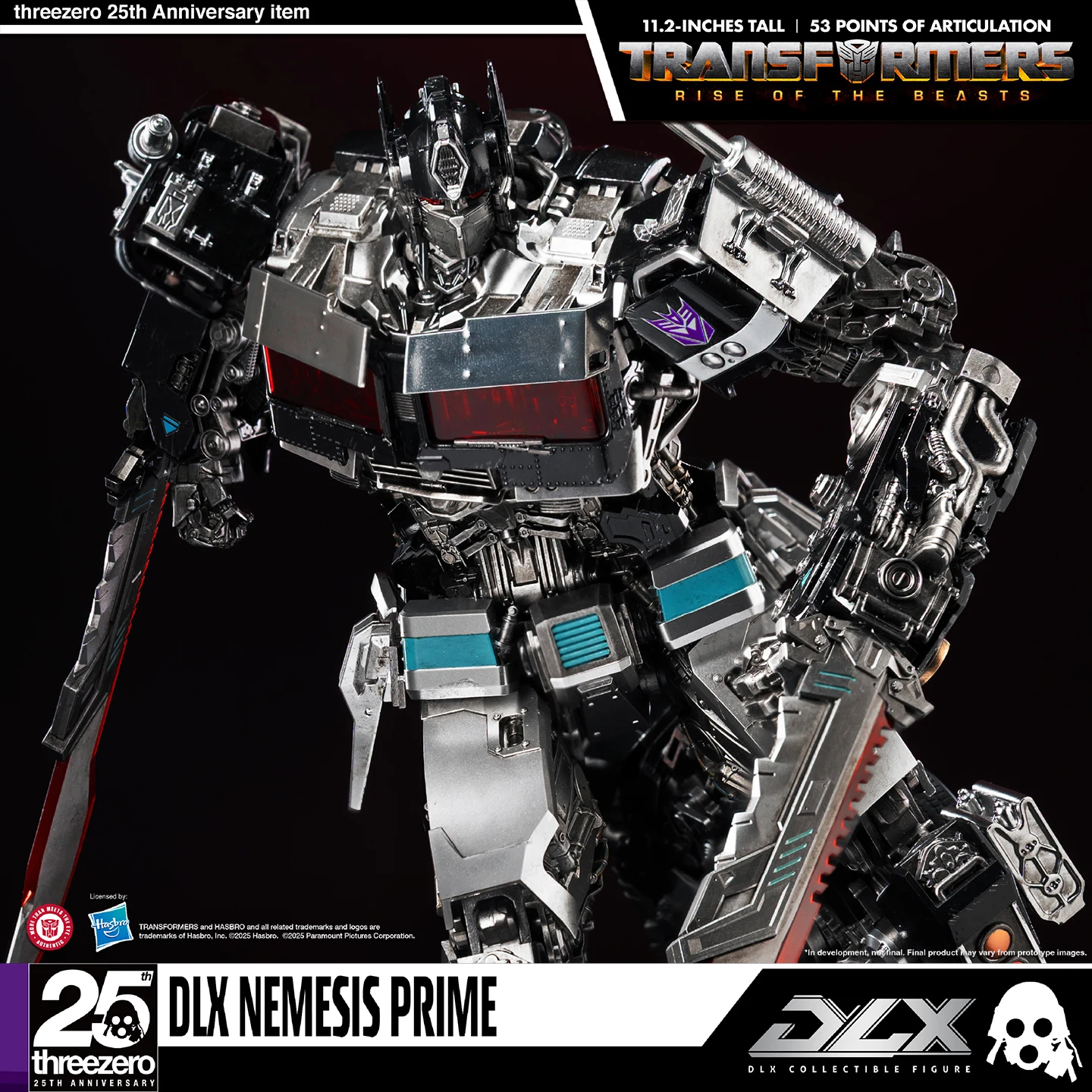 Auf Lager [Begrenzter Verkauf] Threezero DLX Series Transformed Toys 7 Dark Optimus Prime bewegliches Modell Actionfiguren-Sammlungsgeschenk