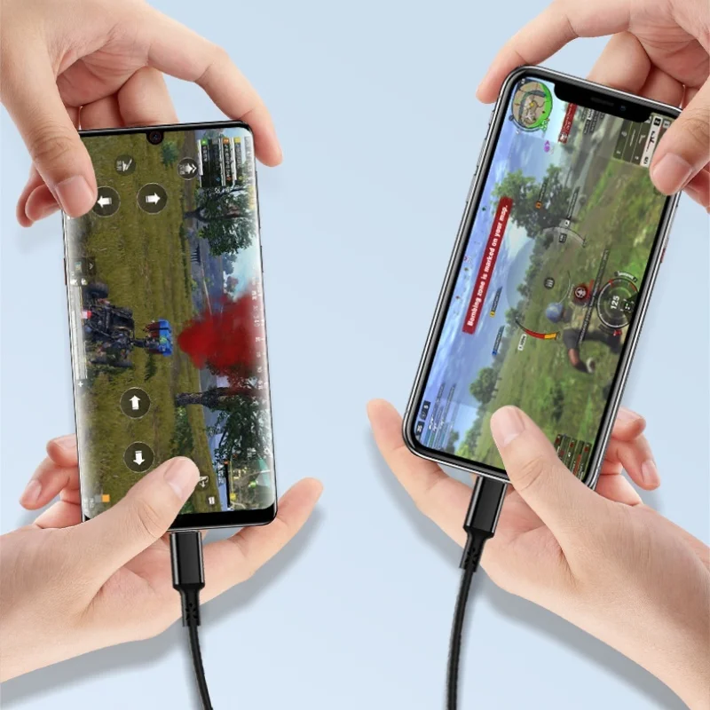 Cable Micro USB tipo C 2 en 1 para Samsung, Xiaomi, Huawei, Cable de carga rápida, accesorios para teléfonos móviles Android