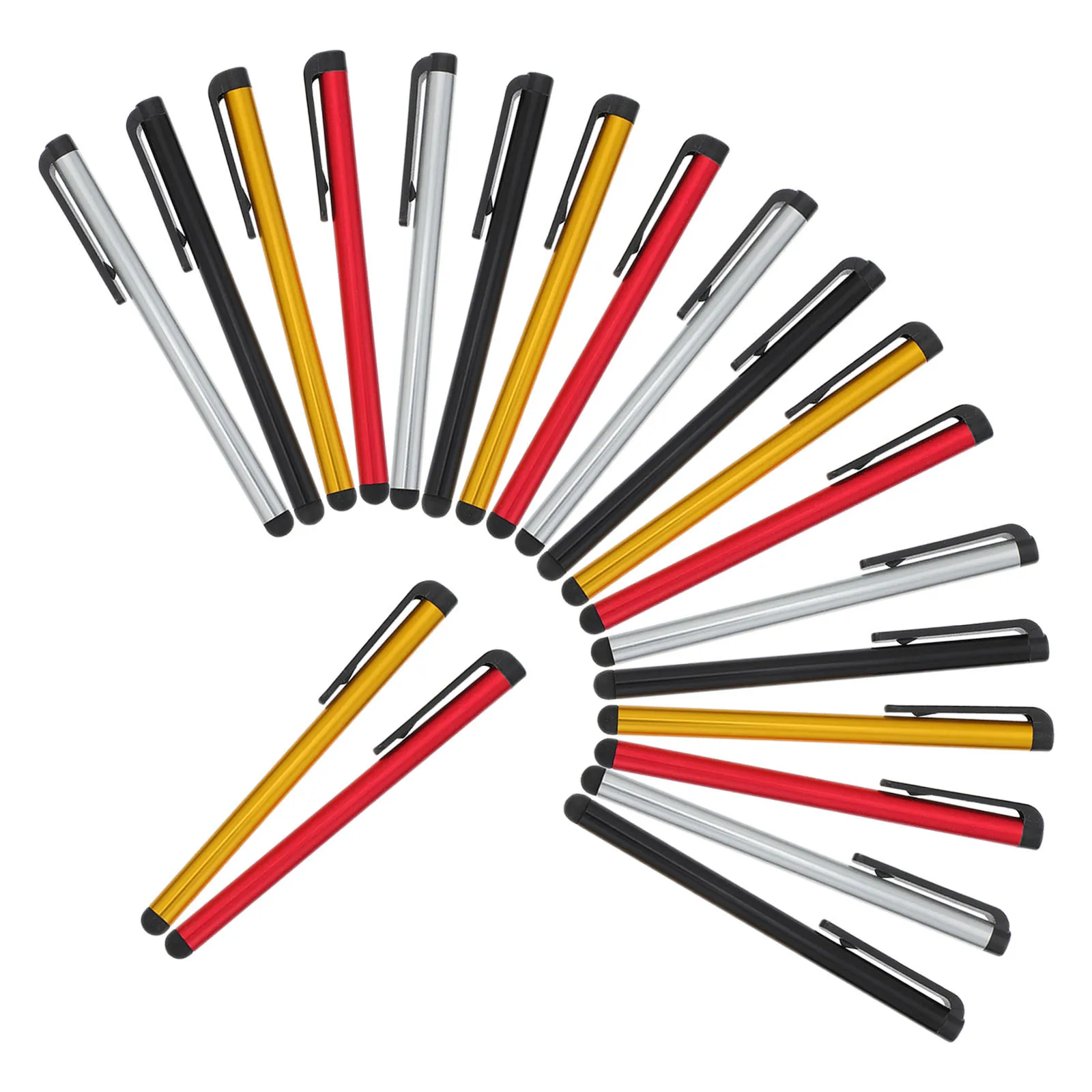 

20 pcs Pen High Sensitivity Capacitive Touch Screen For Phones Tablets Soft Rubber Tip Lightweight Durable