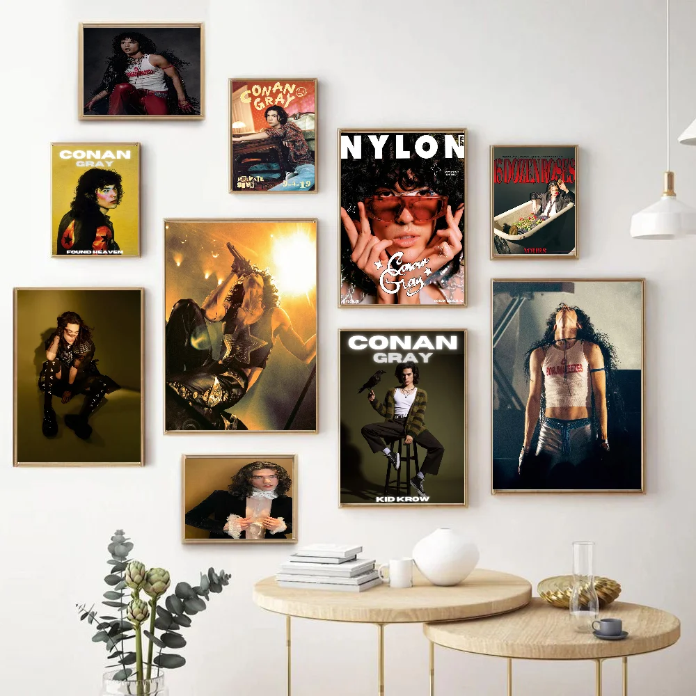 Singer Conan Gray Good Quality Prints And Posters Whitepaper Sticker DIY Room Bar Cafe Aesthetic Art Wall Painting