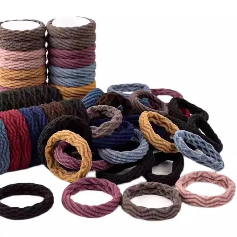 10PCS Women Girls Simple Basic Elastic Hair Bands Ties Scrunchie Ponytail Holder Rubber Bands Fashion Headband Hair Accessories