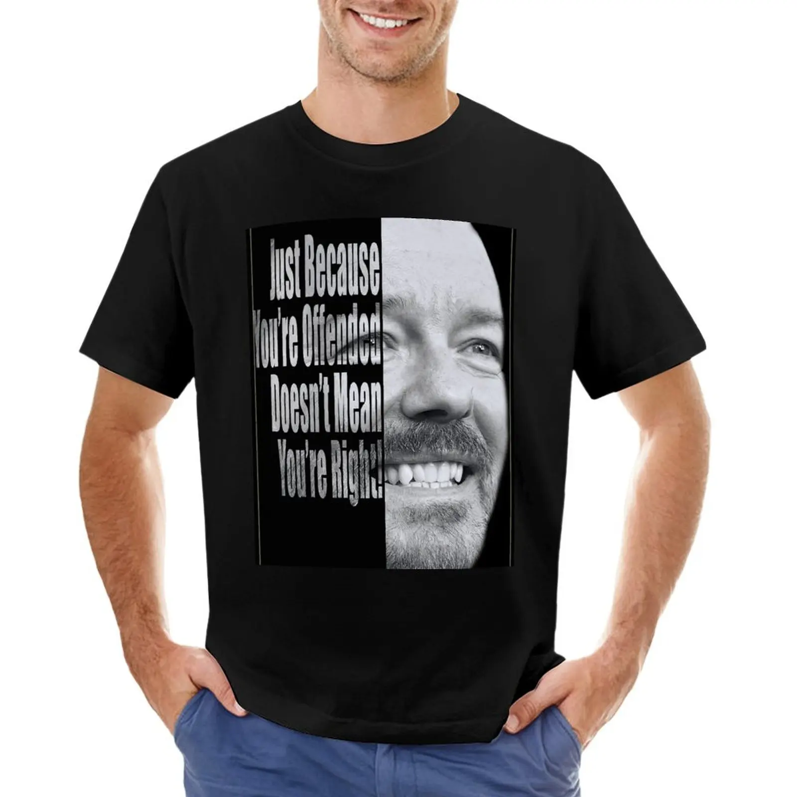 

Ricky Gervais - You're Wrong. T-Shirt customs design your own graphics kawaii clothes shirts men graphic