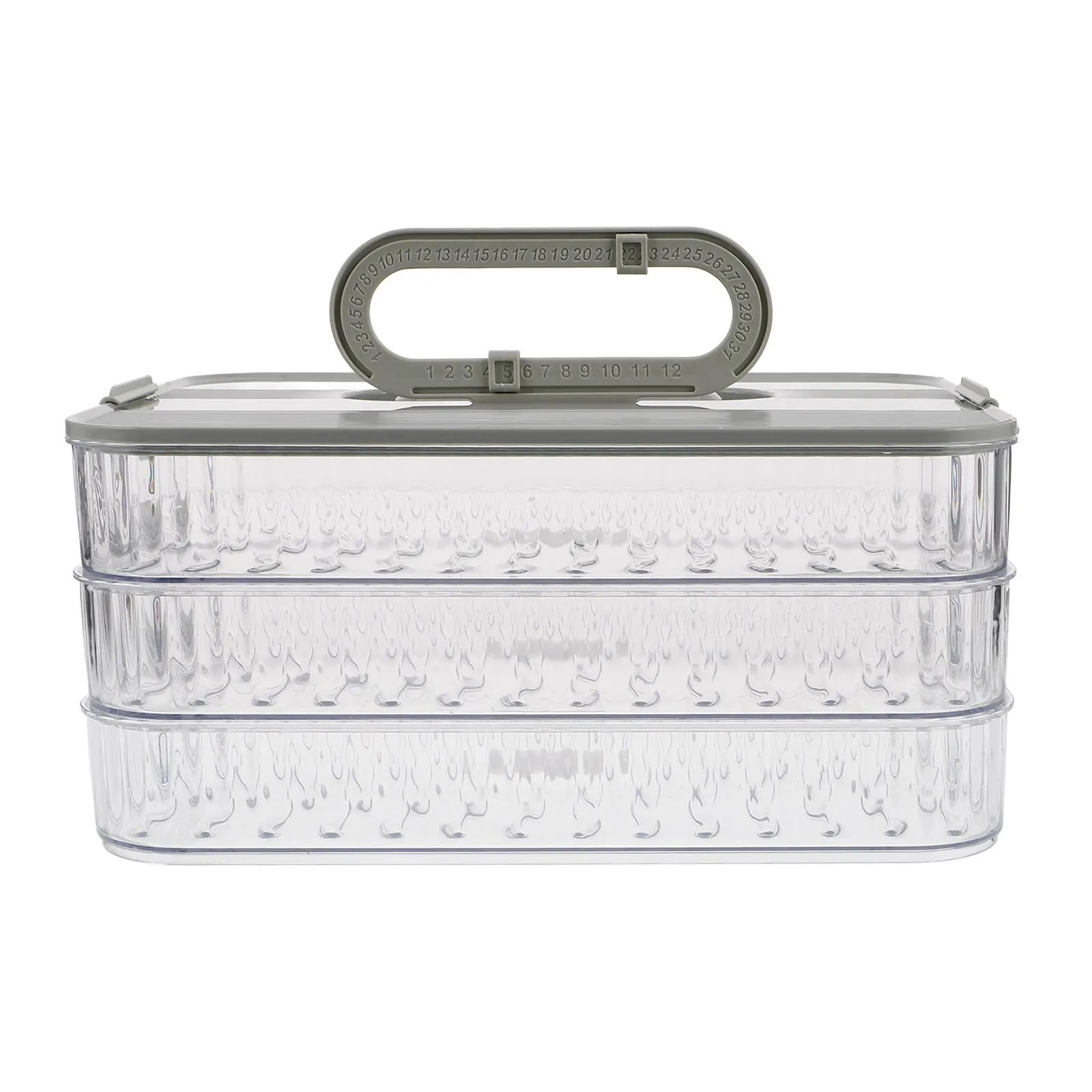 

Three-Layer Meat Container Refrigerator Organizer Detachable Stackable Food Storage Box Meal Prep Container Large Capacity