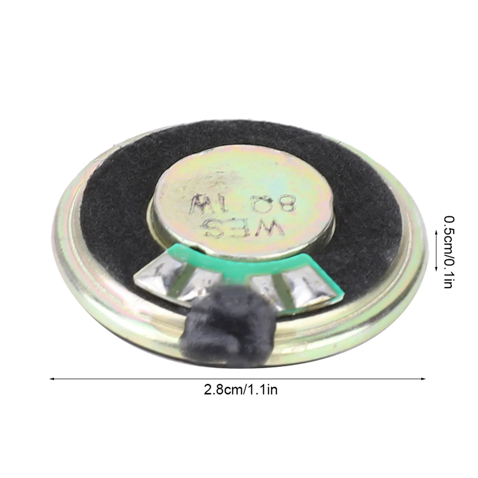 Firm 8ohm Speaker Small Size 1W Speaker Metal Outer Case Stable   For Indoor Music Amplification  Outdoor