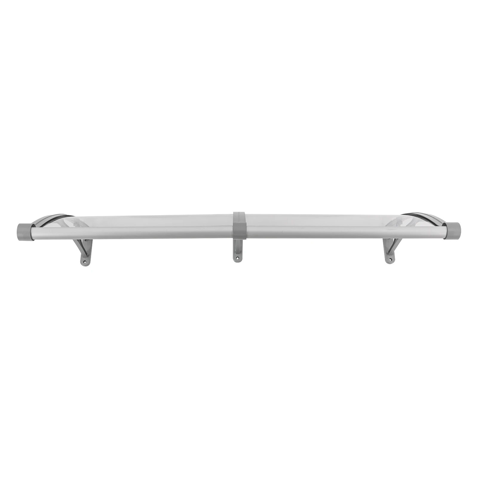 Vordach für Haustür 120 X 60 cm Transparentes Bogen-Vordach Aluminiumlegierungs-Halterung Maximallast 440,92 lbs Dach-Vordach Regenschutz – Detail 26