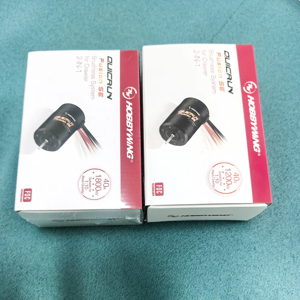 

HobbyWing QuicRun Fusion SE Бесщеточный ESC 40A Встроенный водонепроницаемый сенсорный двигатель 1200KV 1800KV для масштаба 1/10 RC Альпинистский автомобиль
