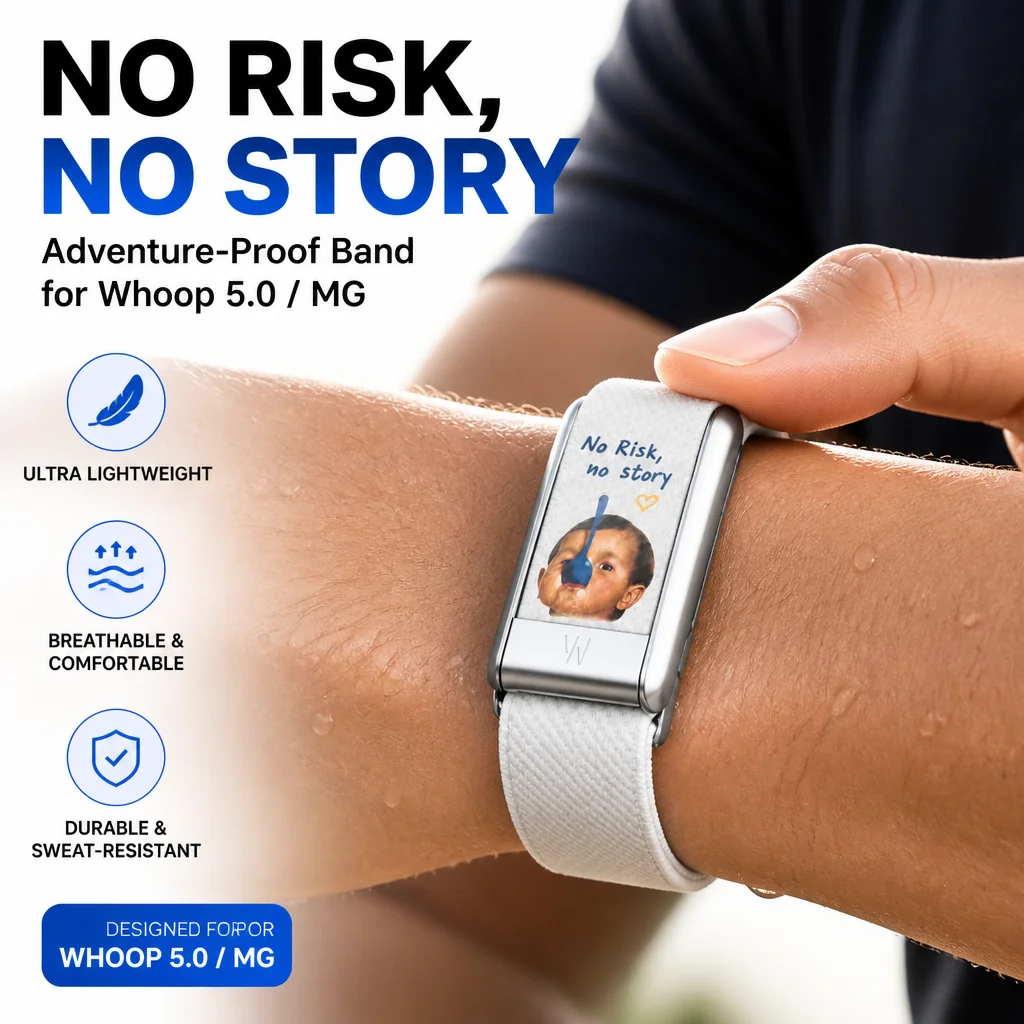 For WHOOP 5.0 MG Playful Kid Print Nylon Elastic Woven Band Breathable Sport Replacement Wrist Strap