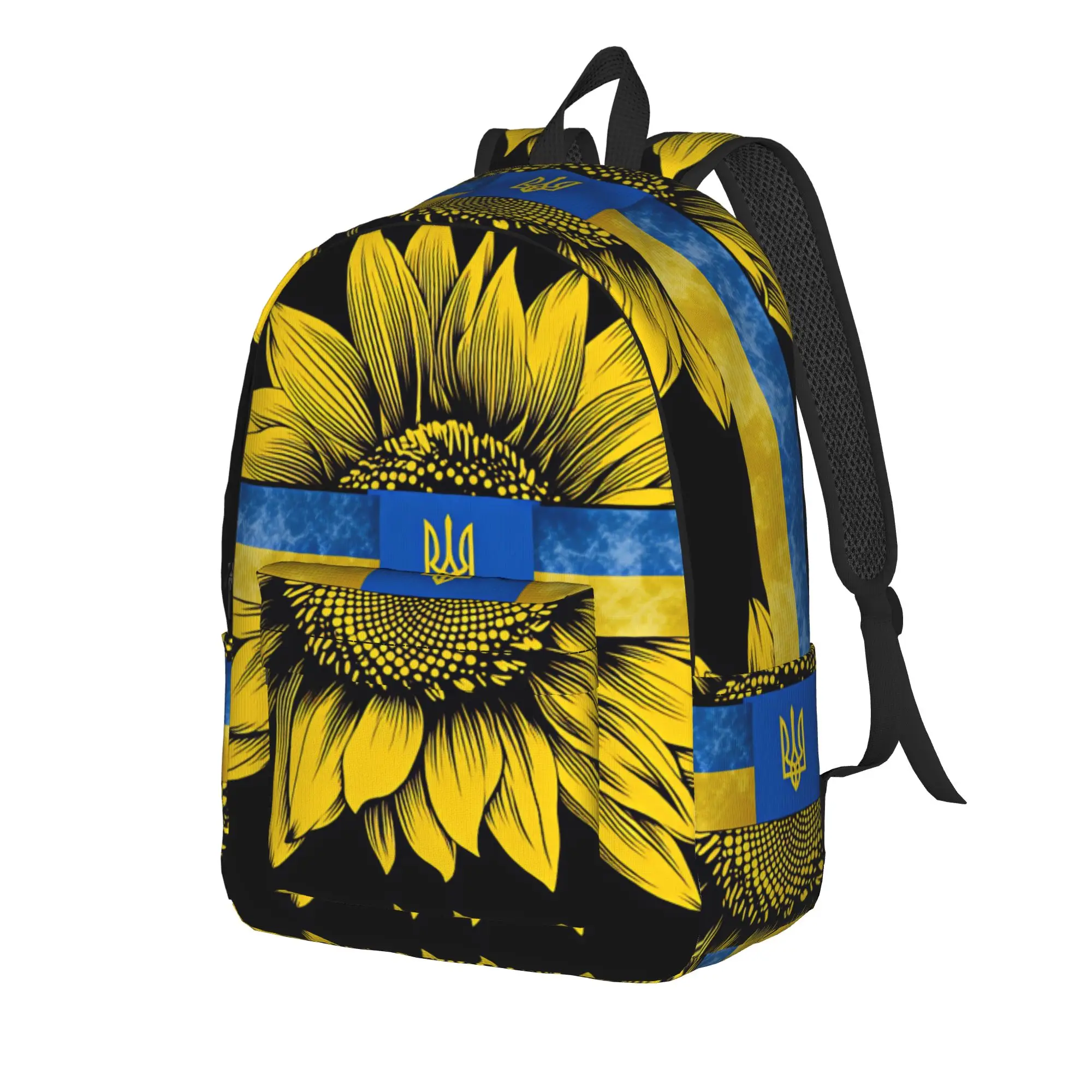 Vintage Blue Floral Paisley Backpack  Daily Backpacks Male Kawaii School Bags Custom Durable Rucksack