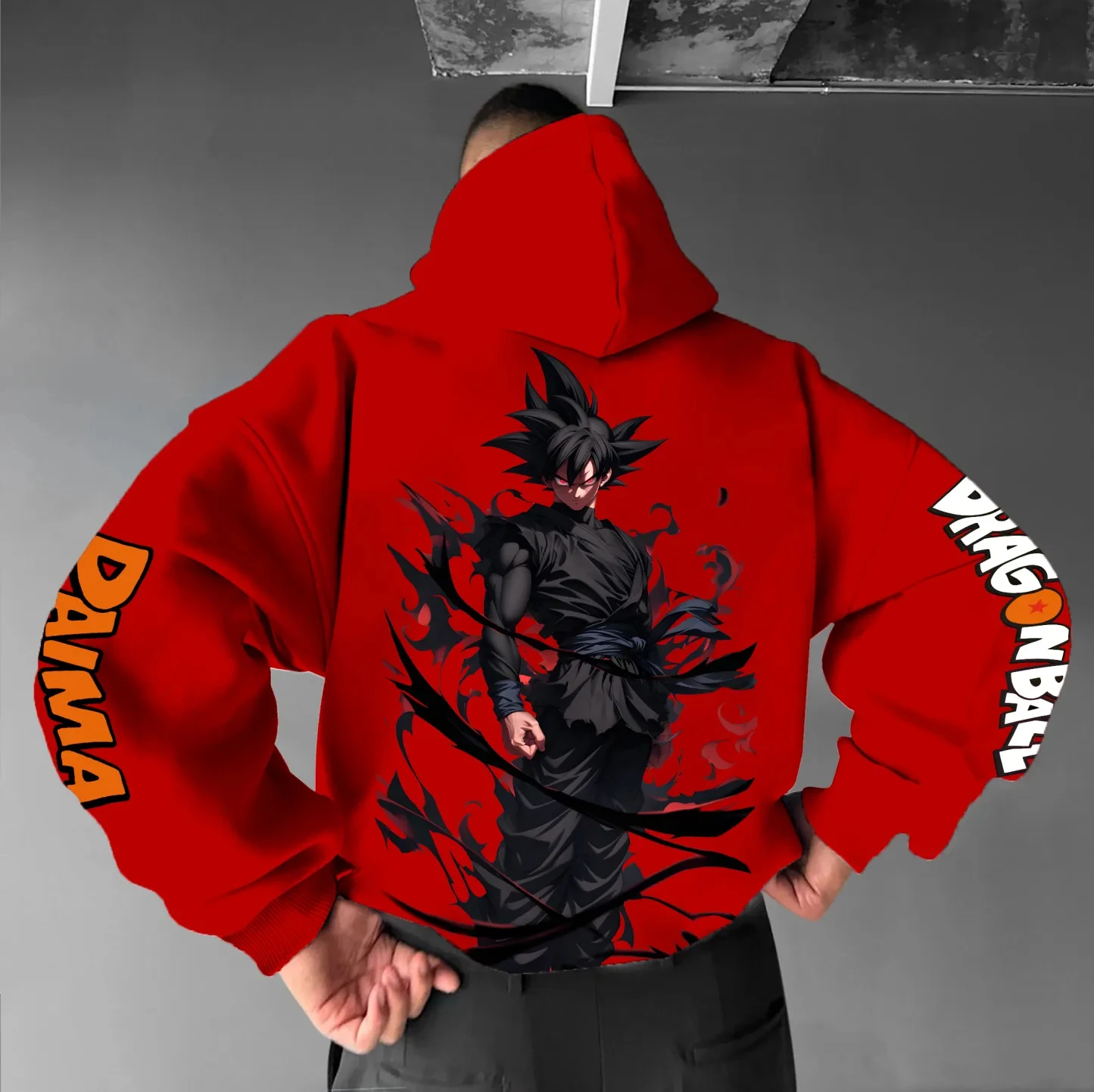 

Толстовка с капюшоном в стиле Харадзюку в стиле аниме Dragon Ball, уличная одежда, мужской хлопковый осенне-зимний свитер с капюшоном, женский свитер большого размера с длинными рукавами унисекс