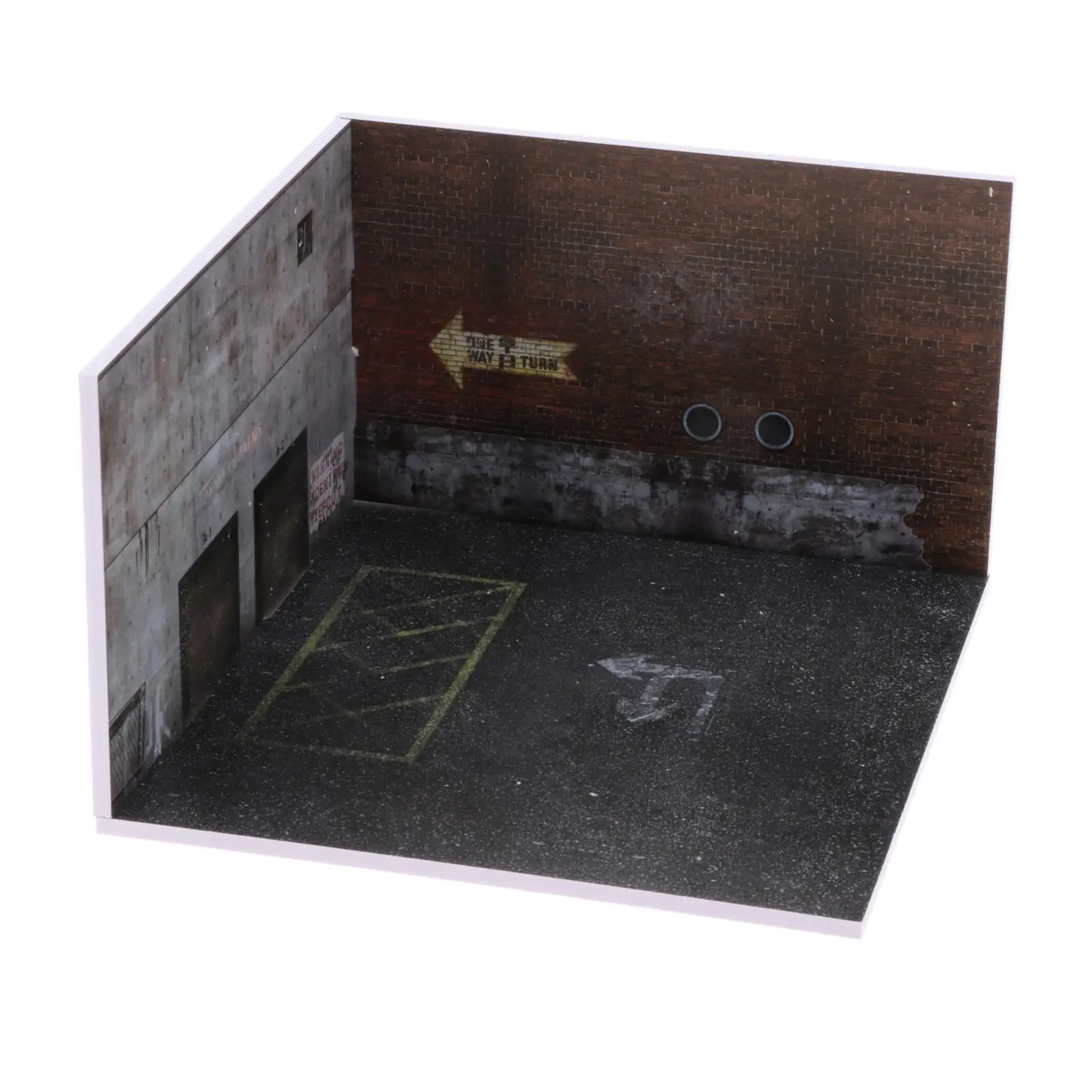 

1/64 Scale Parking Lot Backdrop Storage Collectibles Layout Mini Alloy Car Model Garage Vehicle Scene Toy Diecast Car Display