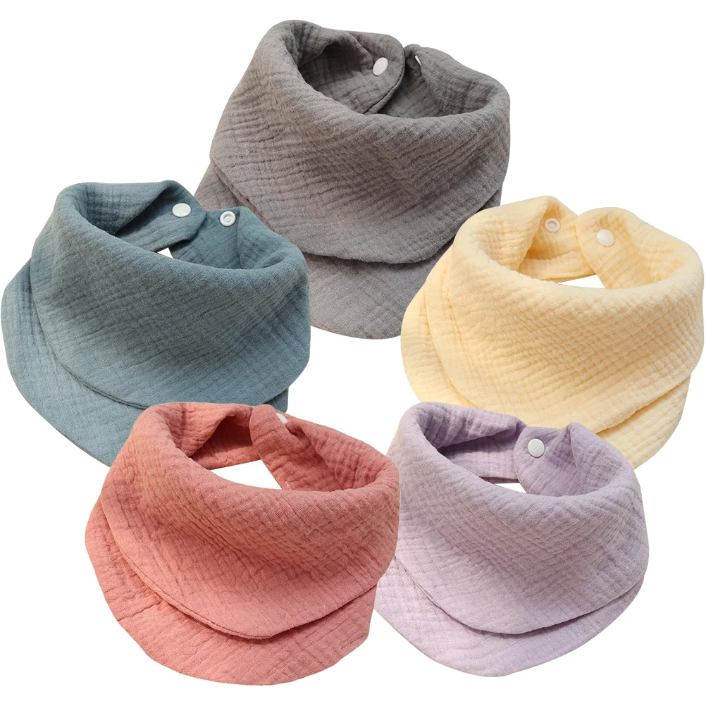 Zipper Triangular Scarf Bib Baby Products Comfortable Bibs Boy Bandana Girls Newborn Clothes