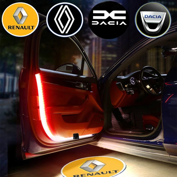 

Car Door LED HD Welcome Courtesy Shadow Projector Lamp Logo Light For Renault Dacia Duster Logan Sandero 2 Mcv Sandero MK Cilo