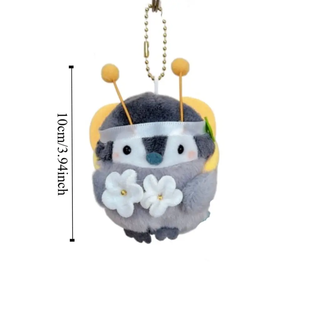 Cartoon Penguin Plush Keychain Lucky Koi Little Duck Animal Penguin Stuffed Toys Bread Bee Adorkable Penguin Doll Pendant