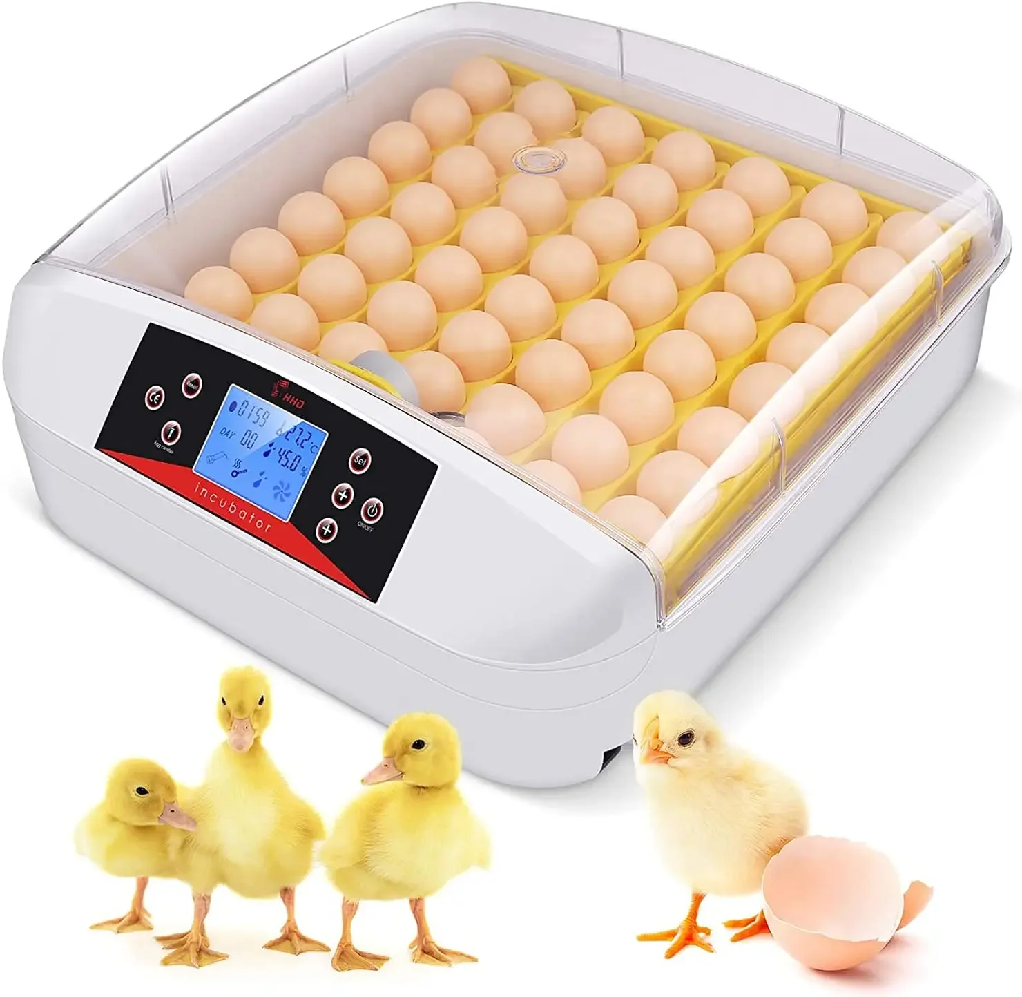 For LED Lights 56 egg incubator machine automatic chicken goose egg incubator for sale