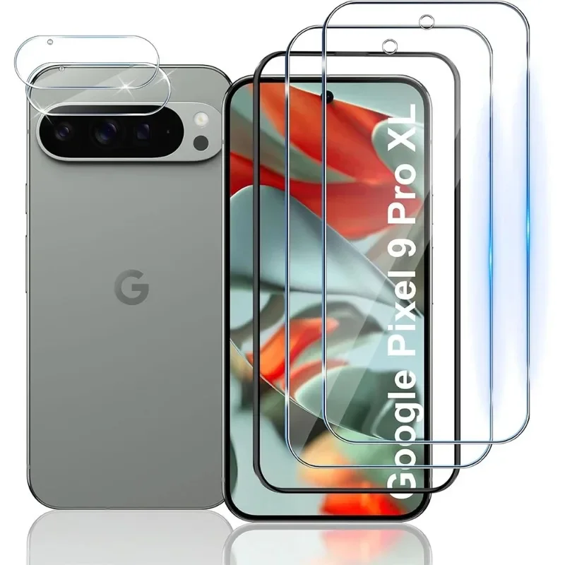 

For Pixel 9 Pro 9Pro Screen Film on For Google Pixel9 Pro XL Camera Protector Lens Film Tempered Glass(Support Fingerprint)