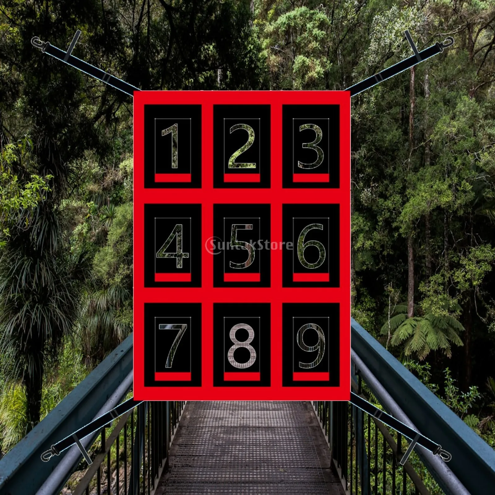 Baseball Batting Practice Target with Numbered Zones for Baseball Net Training at Home