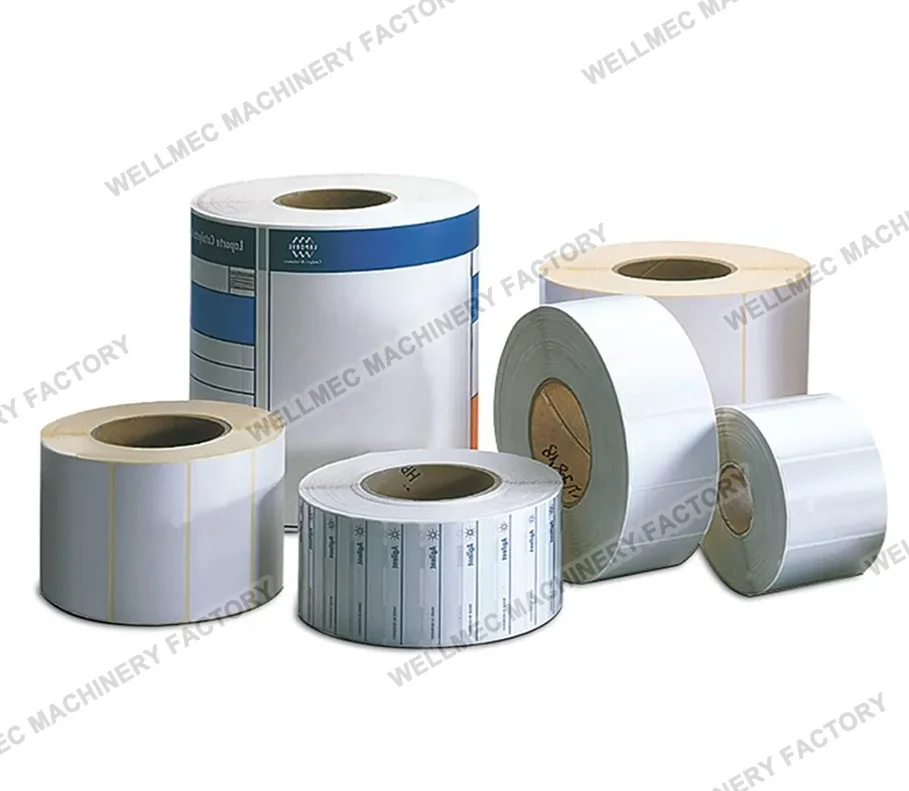 Electrical Adhesive Label Film Label Thermal Paper Label Slitting Rewinding Machine With Turret Rewinder