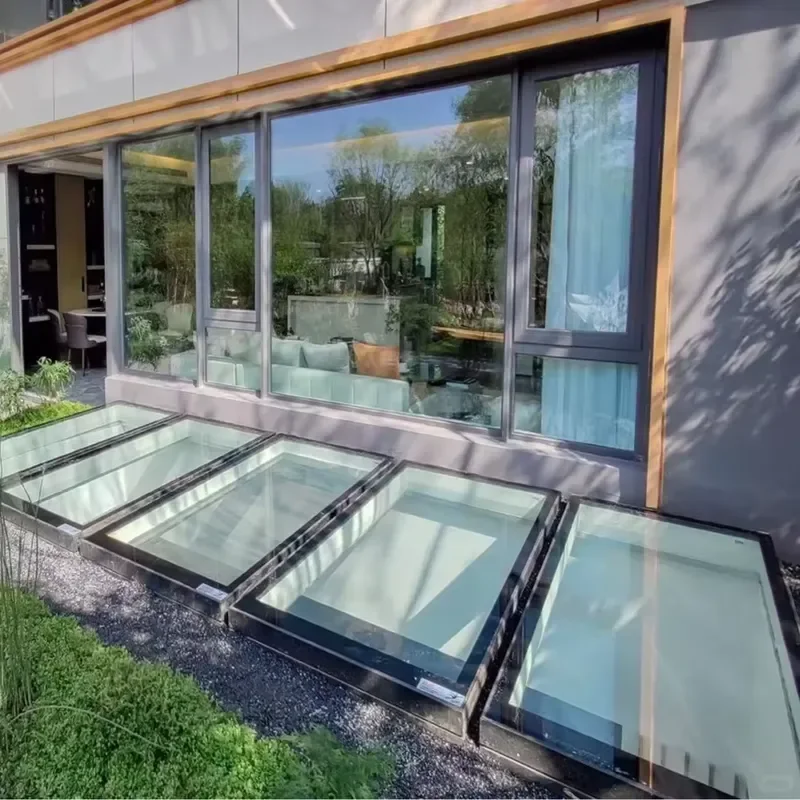 Factory Direct Residential Villa Solar Electric Aluminum Skylight Waterproof Roof Window Glass Roof Window Skylight