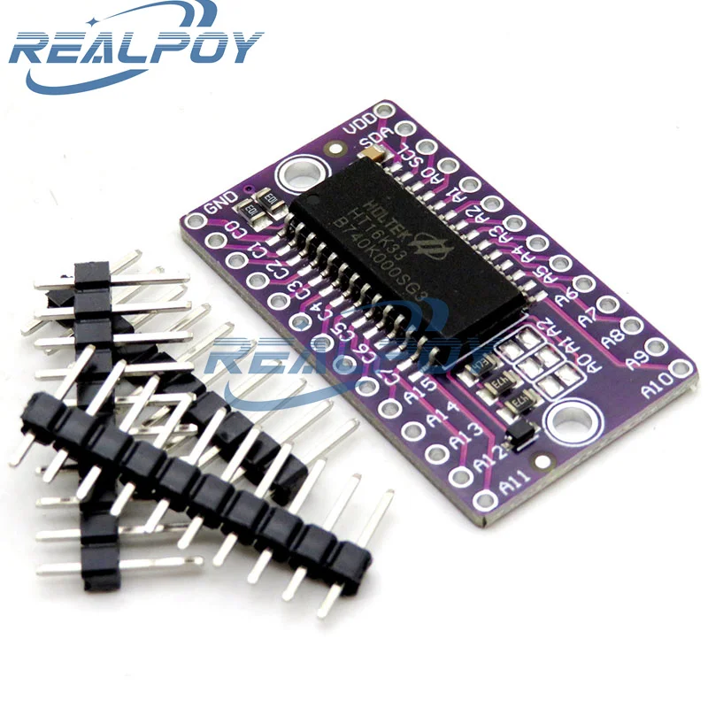 1PCS HT16K33 LED Dot Matrix Drive Control Module Digital Tube Driver
