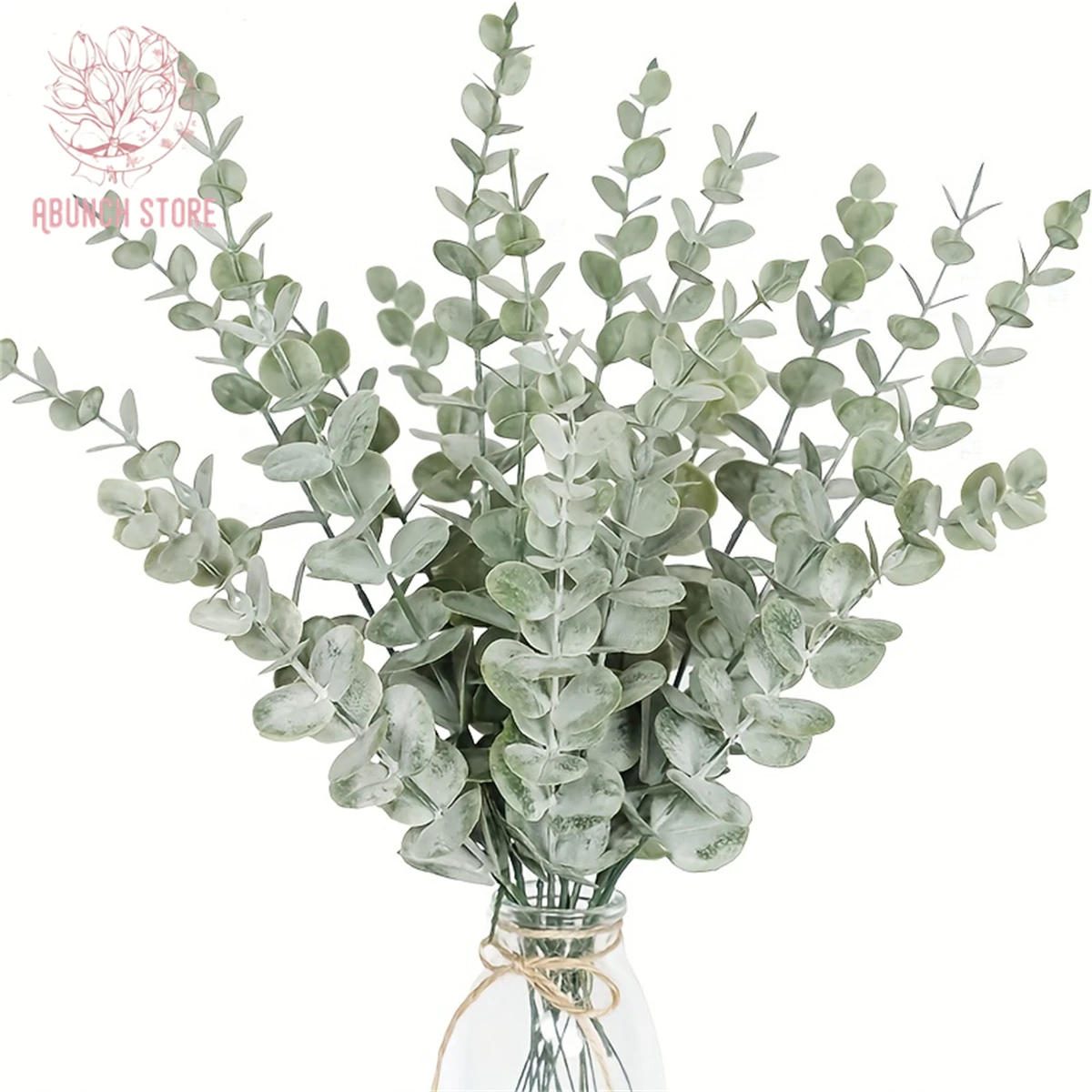 20Pcs Eucalyptus Stems Artificial Plants For Vase Wedding Bouquet Eucalyptus Branches Fake Leaves Home Party Garden Table Decor