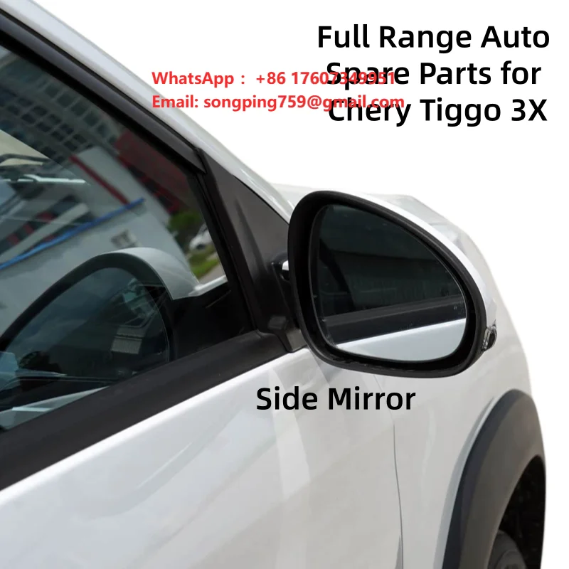 Factory Direct Supply Side Mirror For Chery Tiggo 3X Left Right Electric Heated Rearview Mirror Wholesale Export