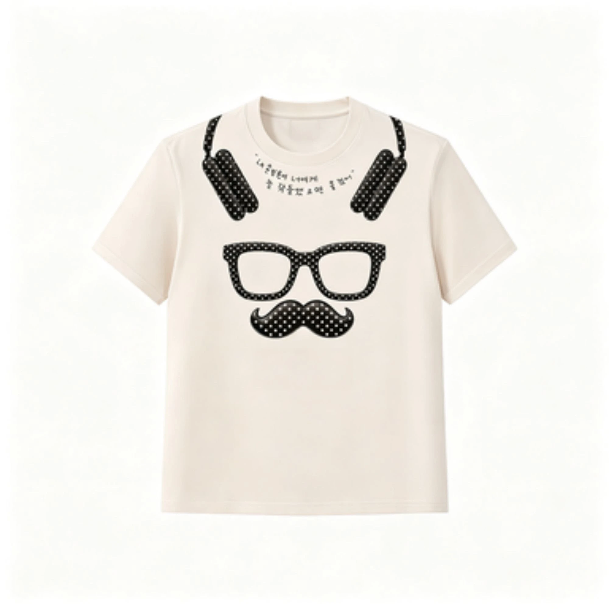 2026 New Pattern Dog Mr. Dot Print Short-Sleeved T-Shirt - Loose, Trendy and Comfortable Round-neck Men's and Women's Top