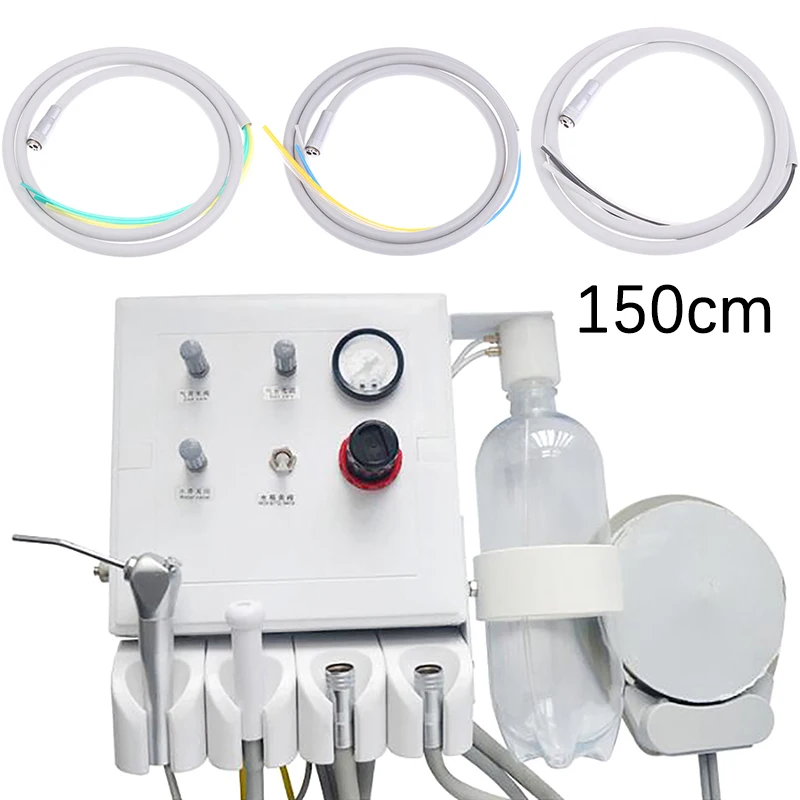 

High Quality Dental Handpiece Hose Tube With Fitting 4 Holes For Dental High Speed Tracheal Water Pipe Dentistry Materials