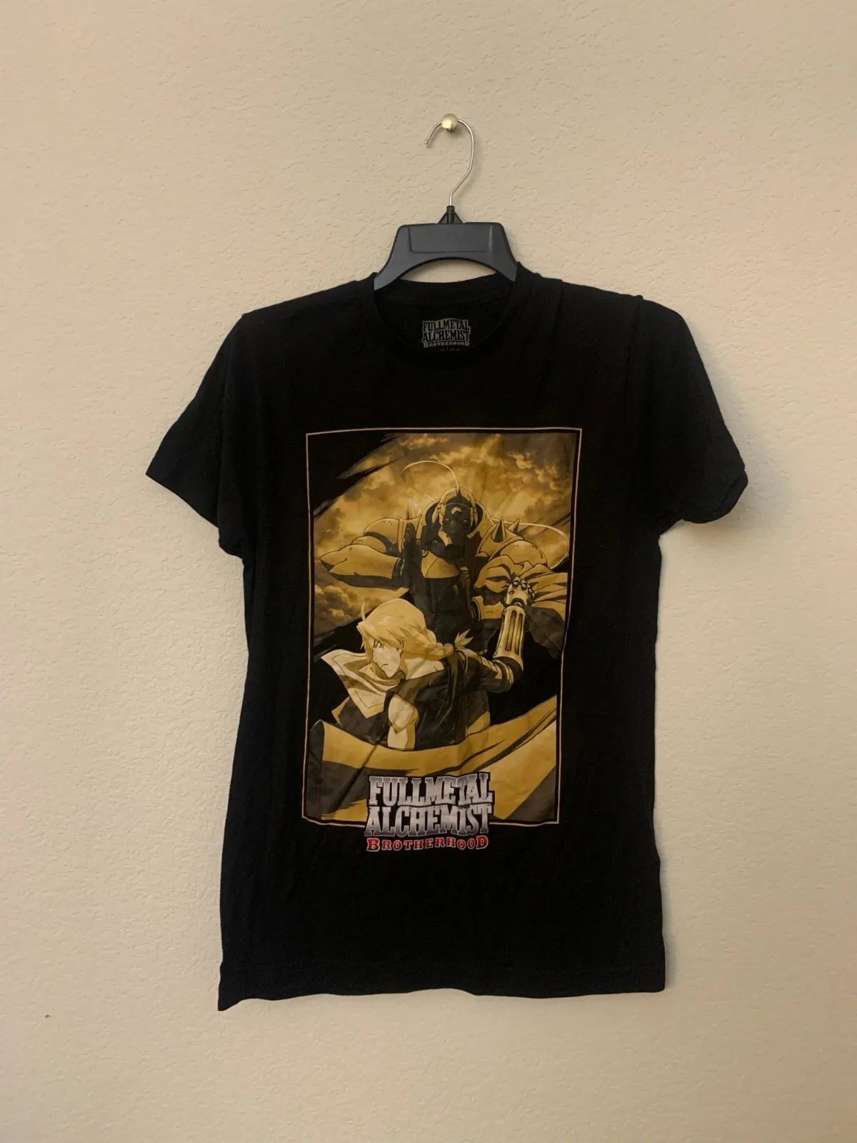 

Fullmetal Alchemist Mens Fullmetal Alchemist Brotherhood Black Shirt Small Boyfriend Gift Female Clothing Funny Men's