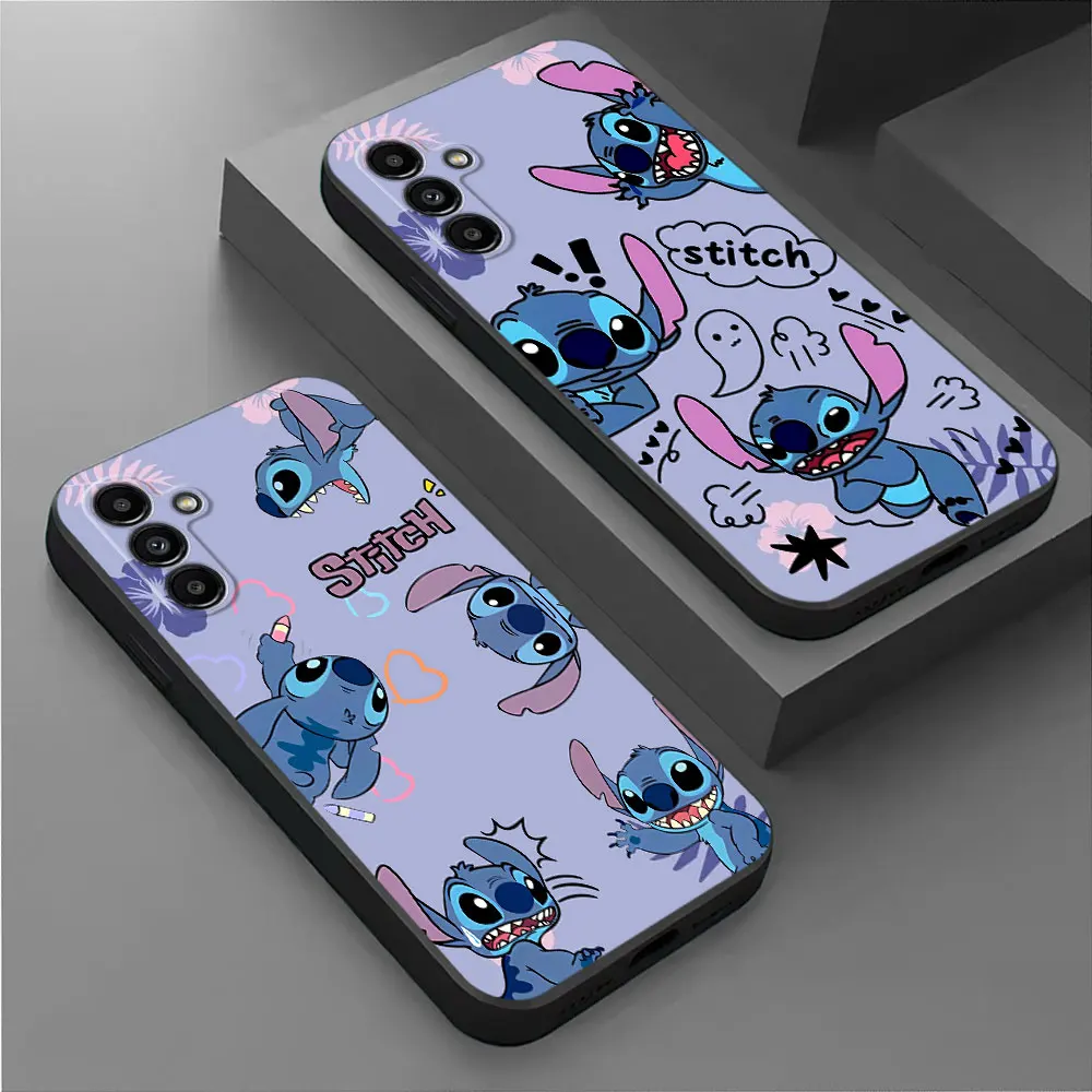 כיסוי מקרה עבור Samsung Galaxy A30 A02 A20e A01 A41 A04s A50 A03 Core A70 A03s A31 A04 A51 A04e A71 A05 A05s A10 Disney Stich