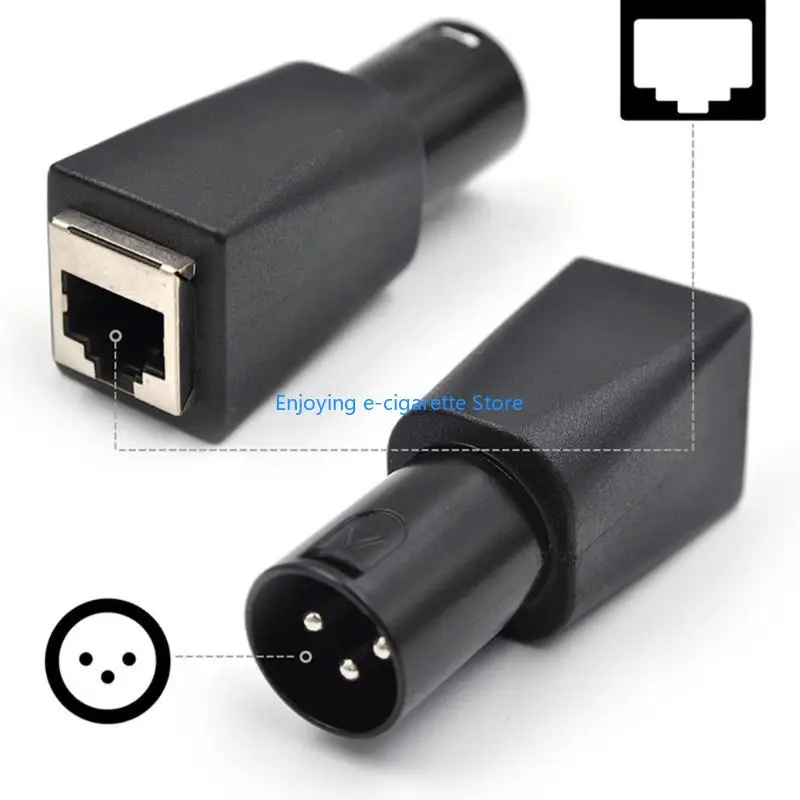 RJ45-auf-3-Pin-Stecker-Konvertierungskupplung für Aufnahmeraum- und Studioleitungen Y4QF – Detail 8