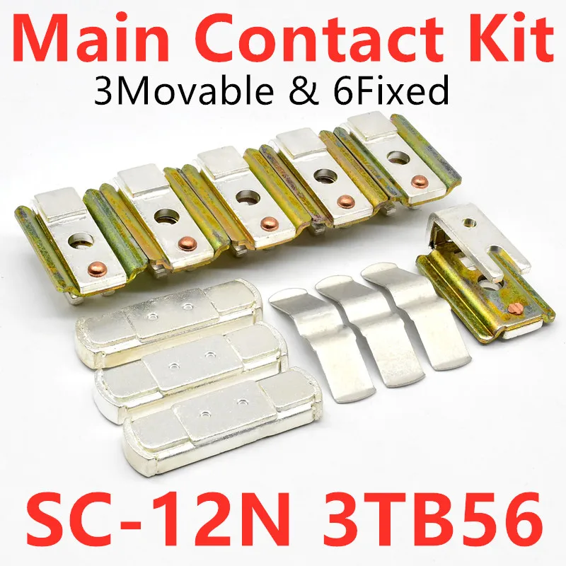 3TY6560-0A OA Contactor Contact Kit 3TB56 SC-12N Main Contact Kits Moving And Fixed Contacts Contactor Replacements Spare Parts