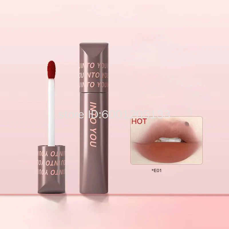

INTO YOU Watery Mirror Matte Lipstick Velvet Lip Stain Lip Gloss Non-sticky Lip Dye Moisturizing Waterproof Longlasting Makeup