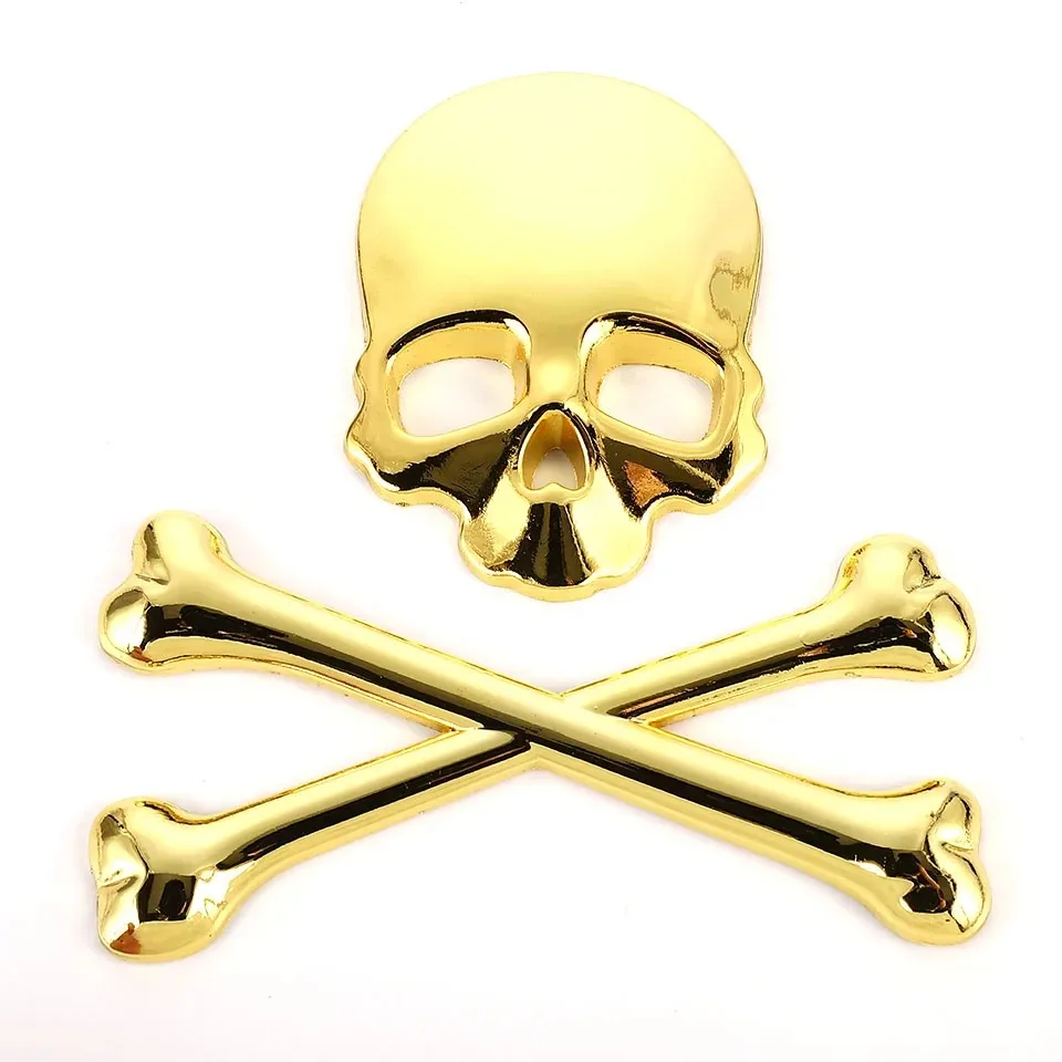 

Skull Car Motorcycle Sticker Label Skull Emblem Badge for BMW Audi Honda Toyota Ford Opel Car Styling Stickers Decal Accessories