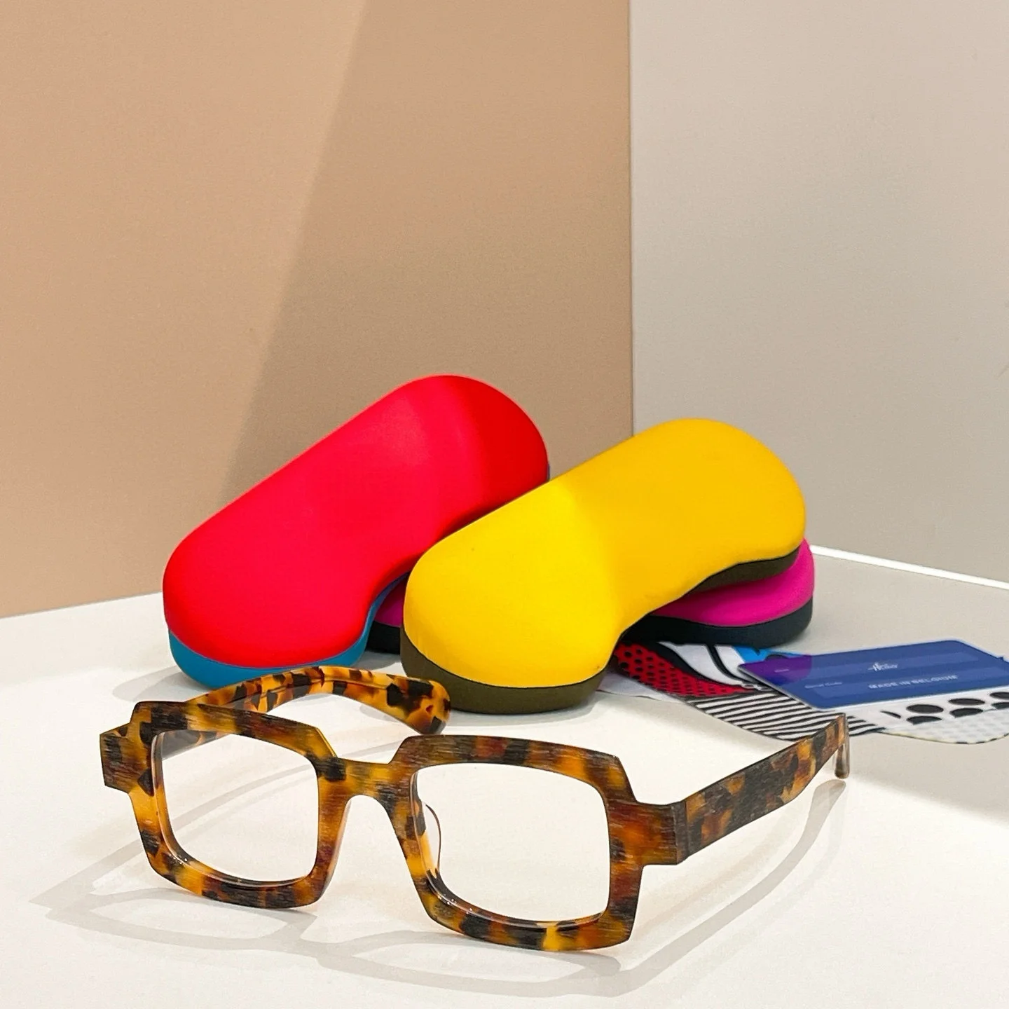 Belight Optical Italy Acetate Handmade Quality Belgium Design Women Men with Case Eyeglasses  Eyewear Frame Mille+82