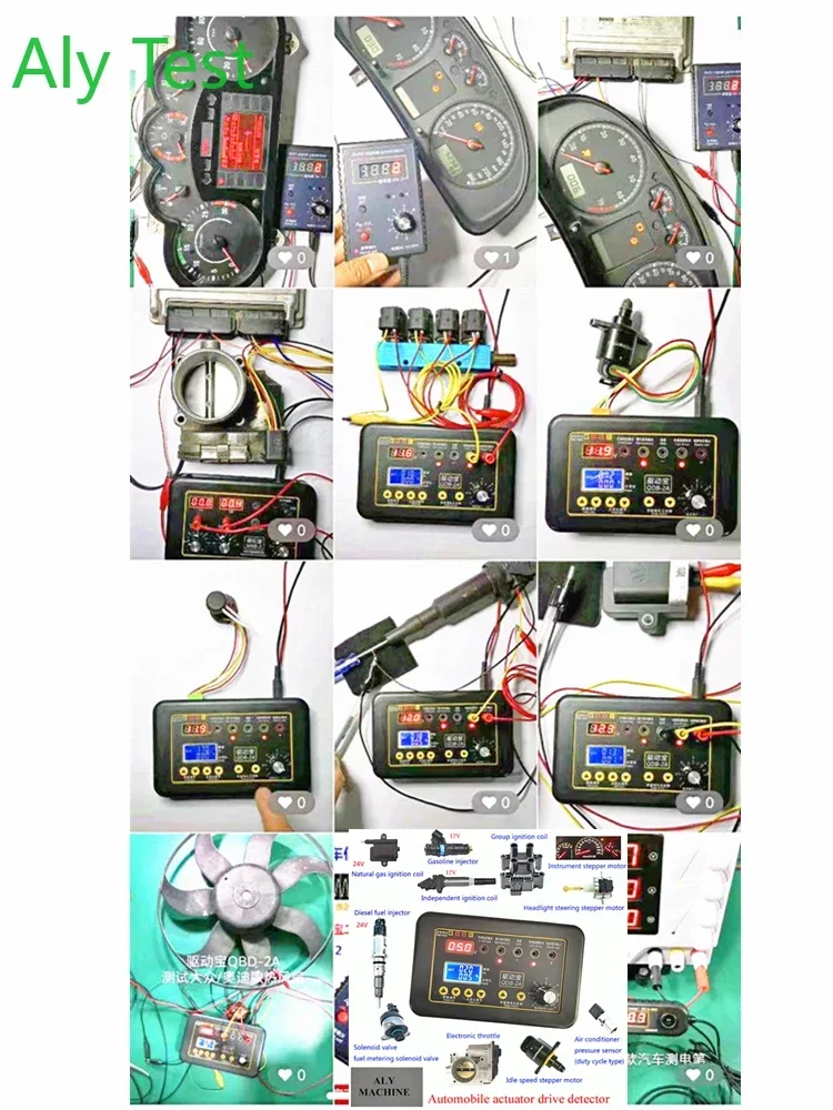 12-24V All Injector Pulse Simulator Tester Automobile Ingition Coil Stepper Motor Air Sensor Meter Unit Signal  Test 