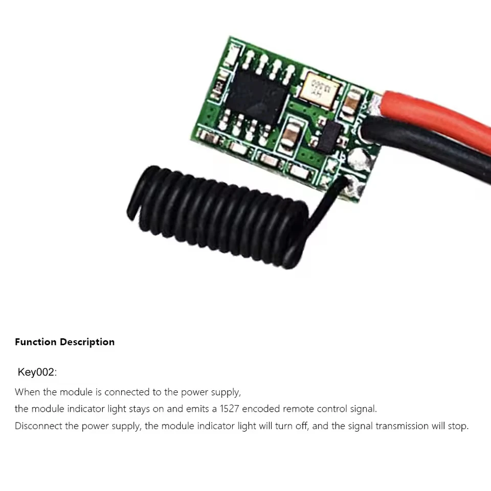433 Mhz Wireless DC 3,6 V-24 V Fernbedienung Schalter 1 CH RF Sender Modul 433,92 MHZ relais Empfänger LED Licht Controller Kit – Detail 14