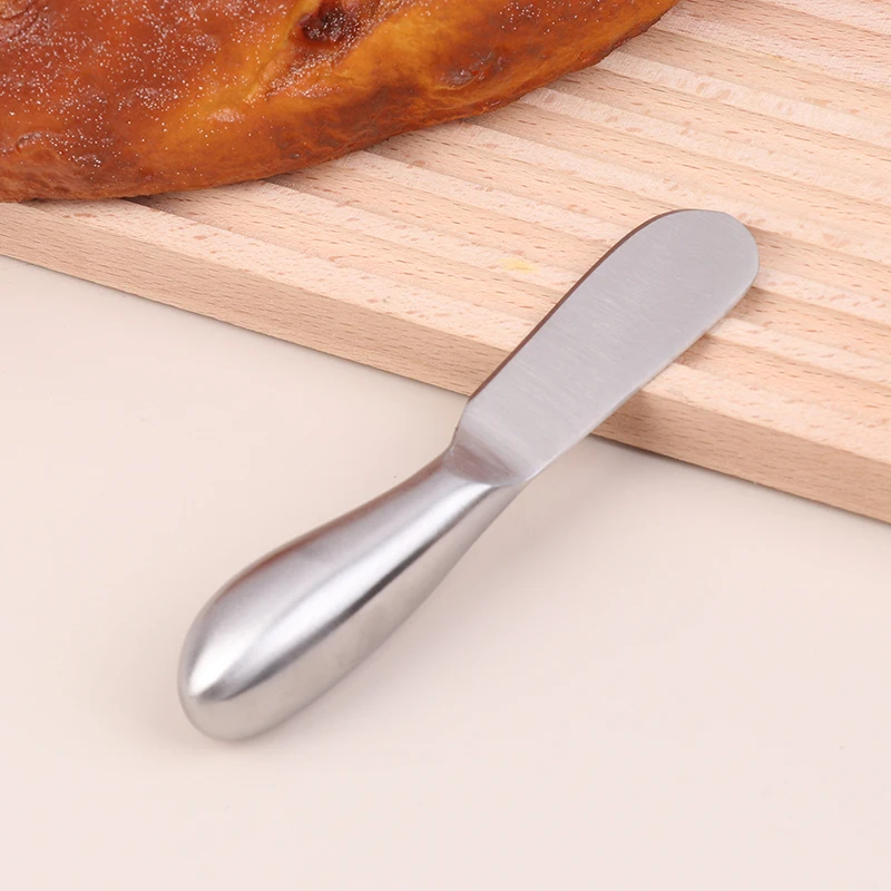 Stainless Steel Butter Knife Pizza Cheese Dessert Jam Knife Cutlery Creme Knives Breakfast Toast Cream Bread Knife Tableware