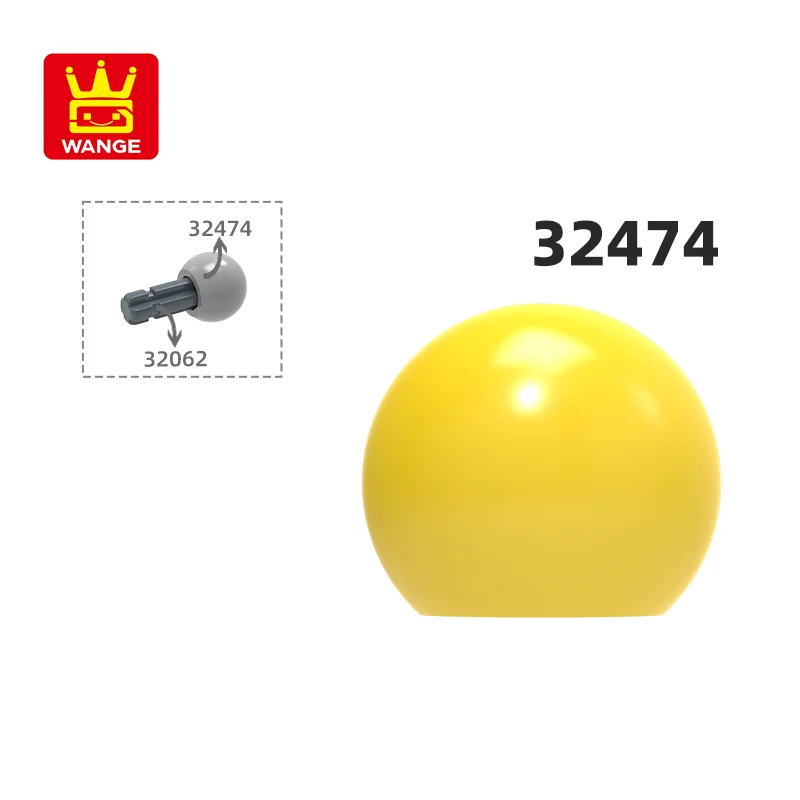 WANGE  32474  100g/235PCS Connection Steering Ball Joint Building Blocks Moc Color Compatible with Brick DIY Spare Parts