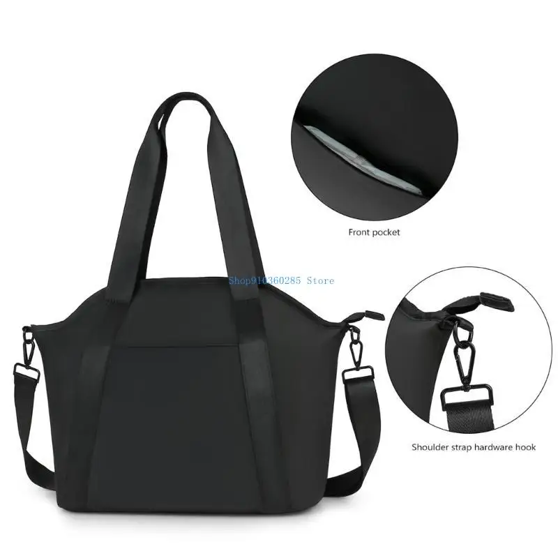 

K9FF Mom Bag Diaper Bag Pushchair Hanging Bag Solid Color Shoulder Bags Storage Bag Handbag Crossbody Bag Multi Compartment