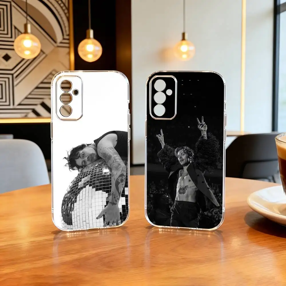 singer H-aRRy Music Styles  Phone Case Transparent Silicone Soft For SamsungA10,12,20,21S,30,31,40,50,51,52,70,71