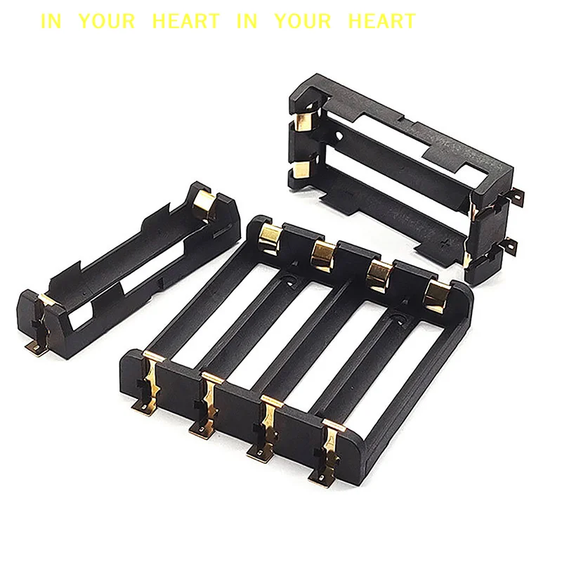 【X】Rechargeable And Reusable Eco Friendly 1/2/3/4 Sessions 3.7V 18650 Chip Gold Plated Battery Organizer With Copper Pin