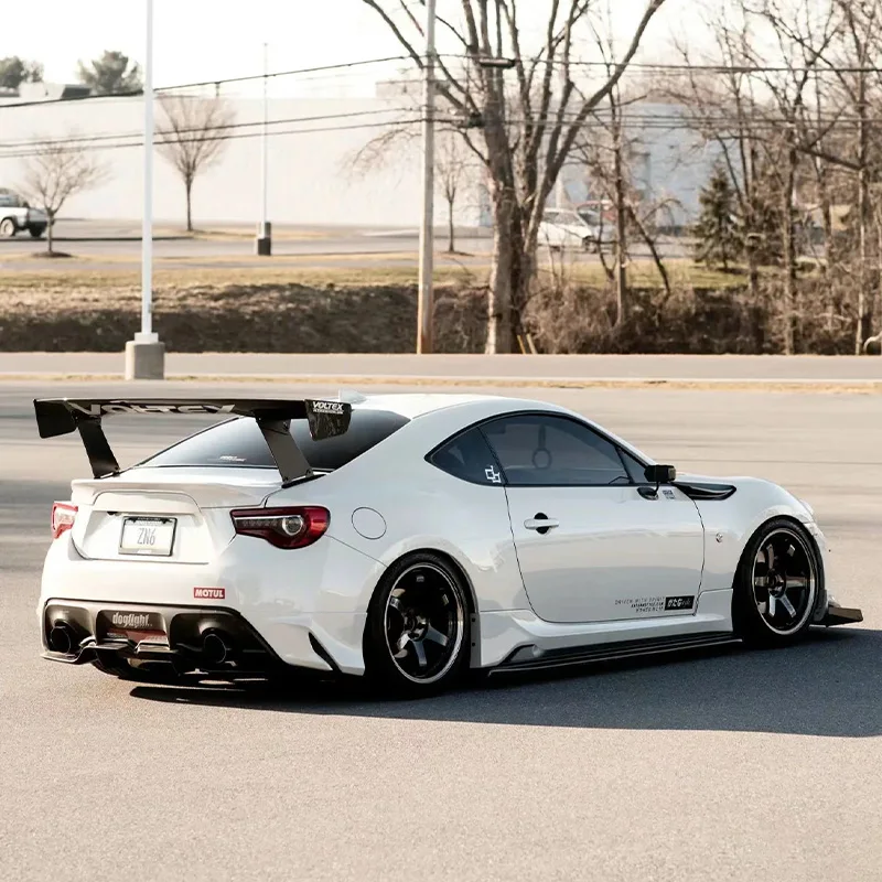 For 2017-2020 Toyota GT86 GR86 Subaru BRZ Rear Bumper Guard Resin Car Trim Kit Bright Black Car Adjustment Kit