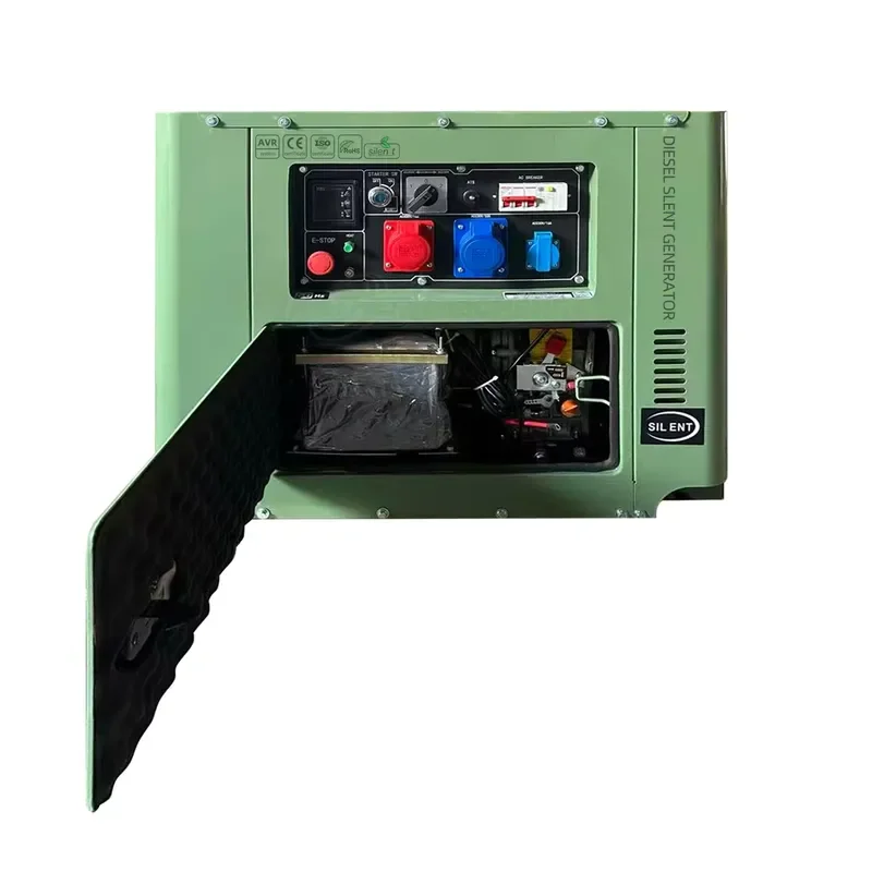 Remote Control Silent Generator 5KW 10KW 12KW 110/220/380V Mobile 5000 Watts Generador Electrico 10kva Power