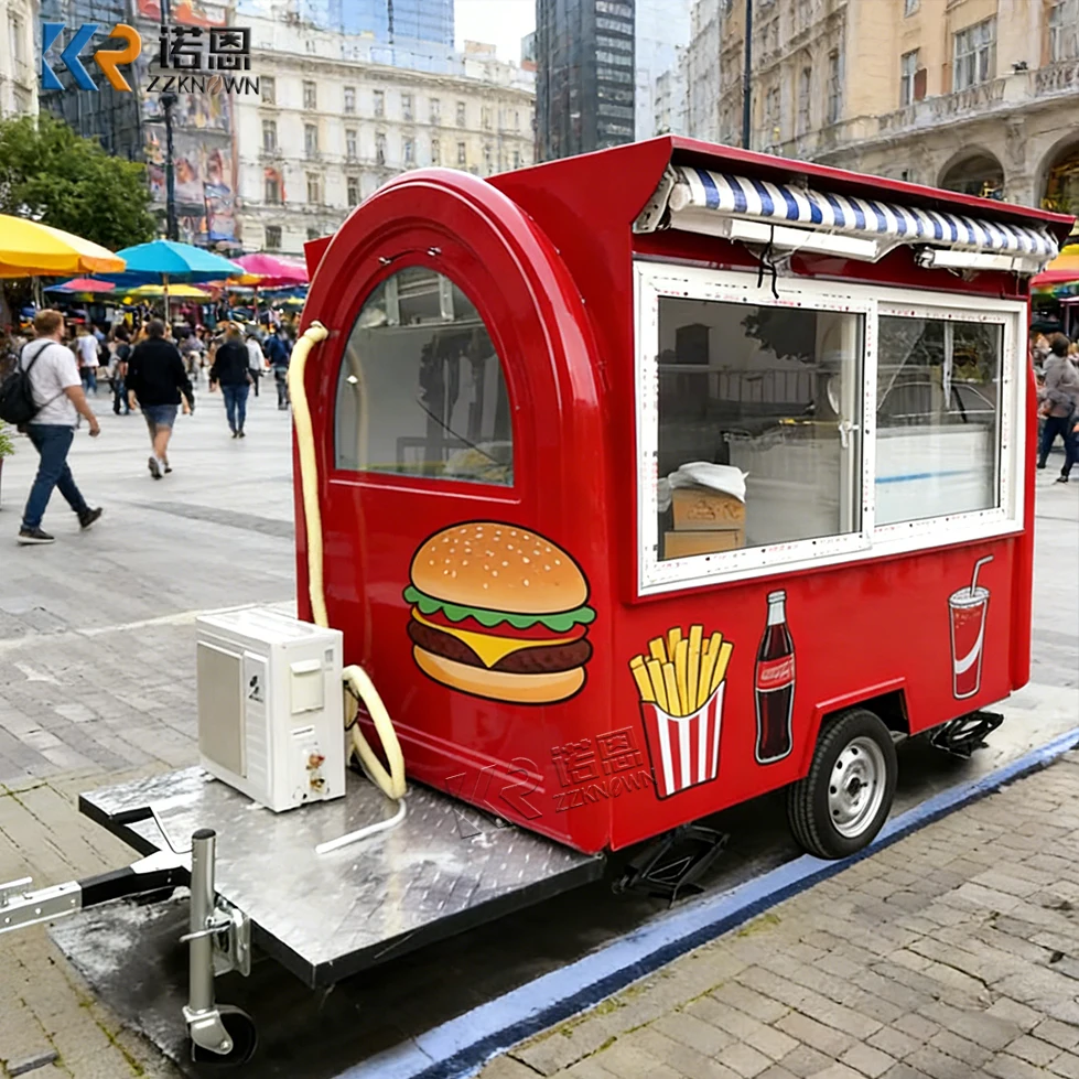 

Доступное решение для мобильной торговли едой: передвижной фургон для малого бизнеса, коммерческая тележка для уличной торговли едой