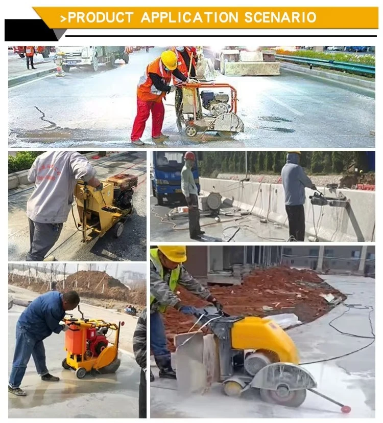 عالية السرعة 600 مللي متر منشار قطع الأرضيات الخرسانية الكهربائية 0-180 متر/ساعة محرك منشار الخرسانة القاطع آلة قطع الطريق #5