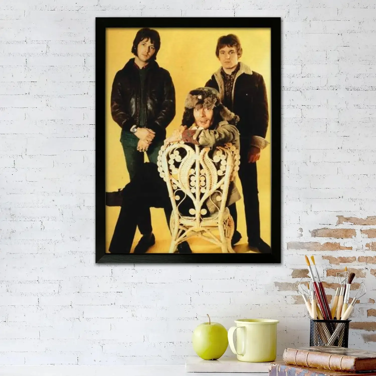 Cream Band Canvas Art Poster and Wall Art, Picture Print, Modern Family Bedroom Decor,Decorative painting